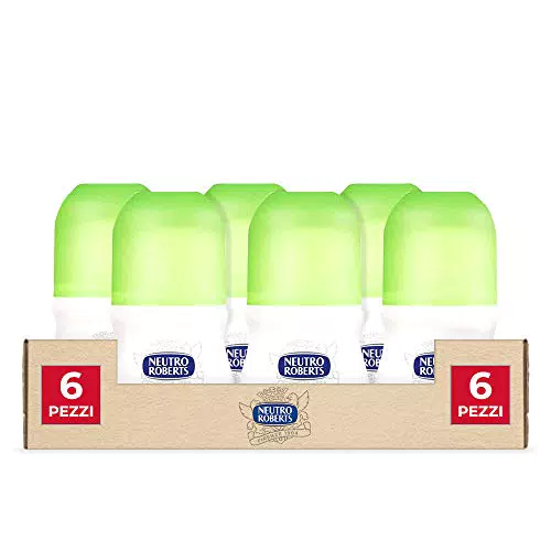 Neutro Roberts, Deodorante Roll On Fresco con Té Verde e Lime