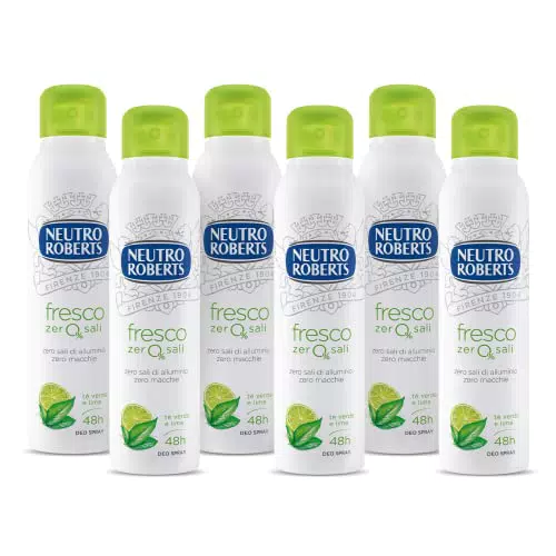 Neutro Roberts, Deodorante Spray Fresco Verde, con Té Verde e Lime