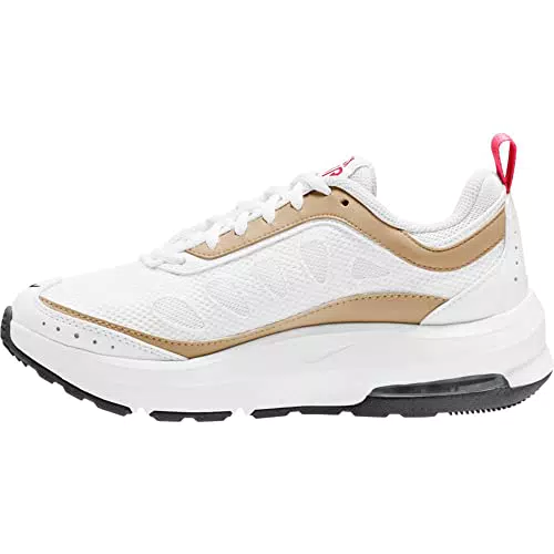 Nike Air Max AP, Sneakers Donna, White/Black-Metallic Gold-Univ