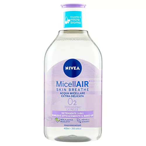 NIVEA MicellAIR 5in1 Acqua Micellare Pelli Sensibili 400 mltruccante viso e occhi dall'azione lenitiva