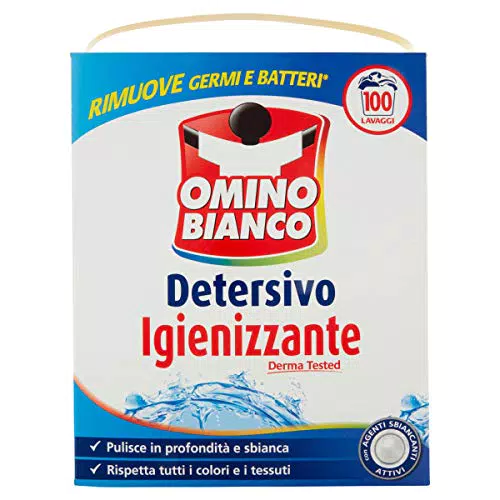 Omino Bianco - Detersivo Lavatrice in Polvere, 100 Lavaggi