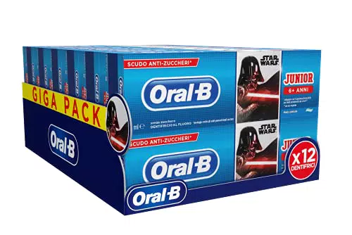 Oral B Dentifricio Junior Star Wars, con Scudo Antizuccheri