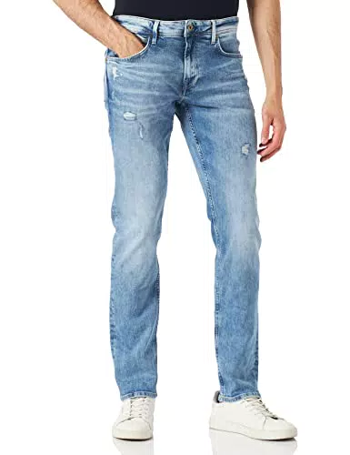 Pepe Jeans Hatch Regular Pantaloni, Blu, 32W/Regolare Uomo