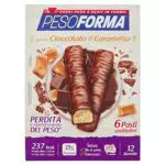 PESOFORMA BARRETTE CIOCCOLATO E CARAMELLO, Pasto Sostitutivo Proteico