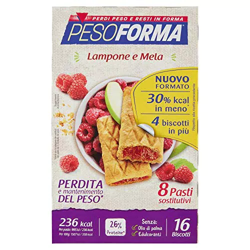 Pesoforma Biscotti Lampone e Mela, Pasto Sostitutivo Proteico