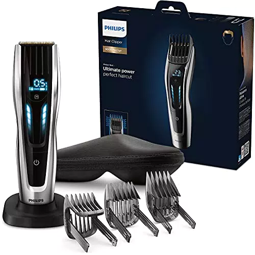 Philips Hair Clipper Serie 9000 Regolacapelli con Interfaccia Digital Swipe