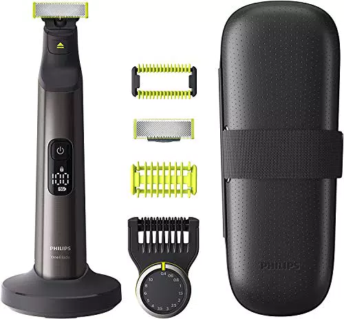 Philips QP6650/30 OneBlade Pro Face + Body, Rade, Regola e Rifinisce Barba di Qualsiasi Lunghezza