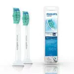 Philips Sonicare HX6012/07 Pack da 2 Testine di Ricambio C1 ProResults per Spazzolino Elettrico Sonico