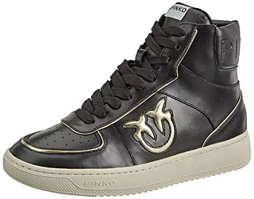 Pinko Nancy Basket Hi Sneaker Pelle, Scarpe da Ginnastica Donna