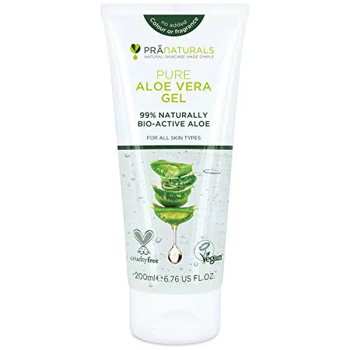 Pranaturals aloe vera gel 200 ml, gel lenitivo & idratante nutriente
