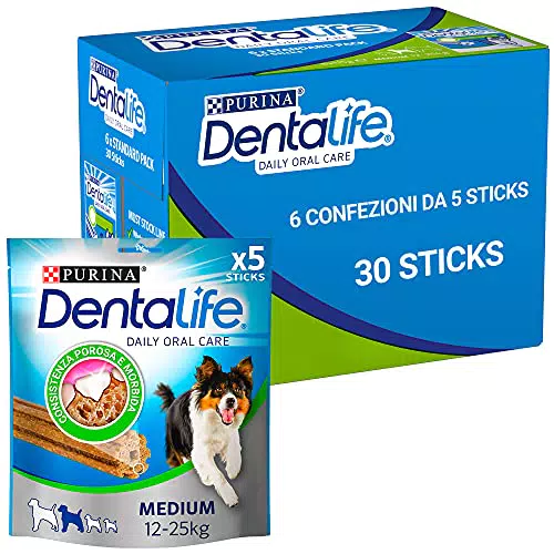 PURINA Dentalife Cane Snack per l'Igiene Orale, Taglia Medium