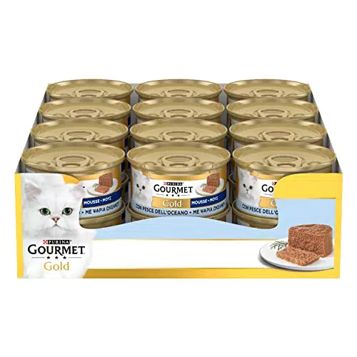 Purina Gourmet Gold Mousse Gatto con Pesce Dell'Oceano