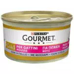 Purina Gourmet Gold Mousse per Gattini con Vitello 24 Lattine da 85g Ciascuna