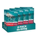 Purina One Bifensis Sterilcat Croccantini per Gatti Sterilizzati con Manzo e Frumento