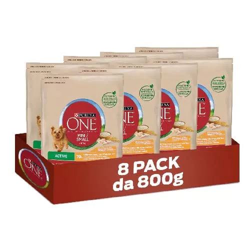 Purina One Mini < 10 kg Active Crocchette per Cani con Pollo e Riso