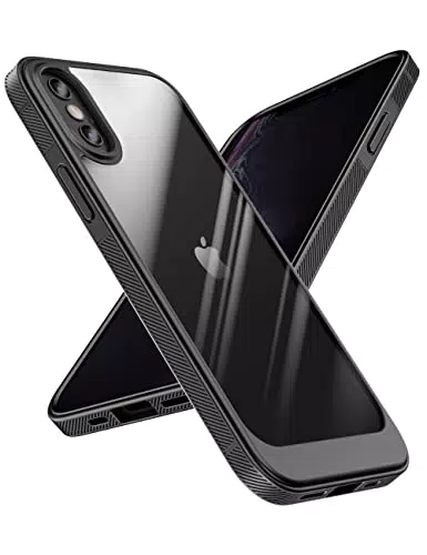 Quikbee Clear Progettata per iPhone X/XS Custodia, nero