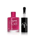 Rimmel London Smalto Unghie Super Gel - Nail Polish Effetto Gel a Lunga Durata - 025 Urban Purple - 12 ml