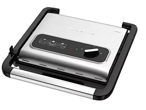 Rowenta GR242D Inicio Grill Adjust Bistecchiera con Griglia Multifunzione Antiaderente