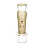 Rowenta LV7030 Massaggiatore Viso e Occhi Elettrico con Effetto Lifting, 2 Testine Intercambiabili per Tonificare il Viso