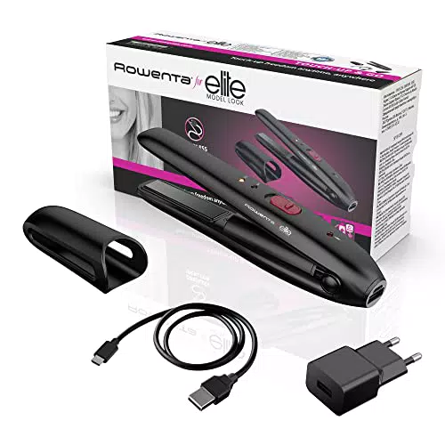 Rowenta SF1312 Touch-Up & Go, Piastra Cordless, Power Bank per Ricaricare il Cellulare