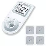 Sanitas SEM 43 Elettrostimolatore TENS/EMS 3 in 1, contro dolori mestruali e muscolari