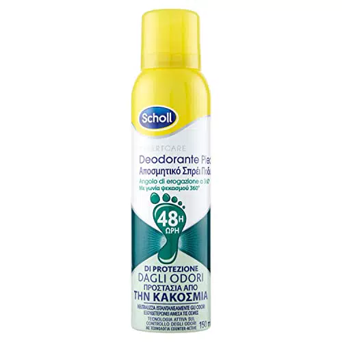 Scholl ExpertCare, Deodorante Piedi Spray con Tecnologia Attiva sul Controllo degli Odori