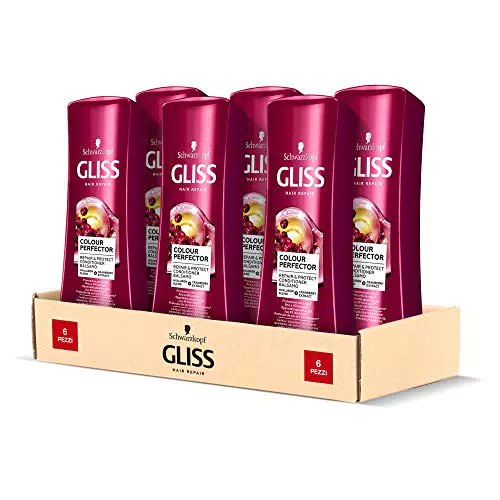 Schwarzkopf Gliss, Balsamo Colour Perfector, per Capelli Colorati o Schiariti
