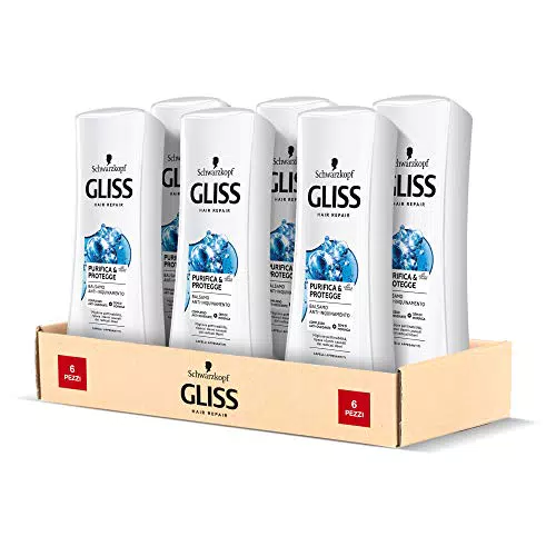 Schwarzkopf Gliss, Balsamo Purifica e Protegge, Balsamo Anti Inquinamento