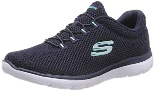 Skechers Summits 12985carpe Donna, Navy Mesh/White Trim