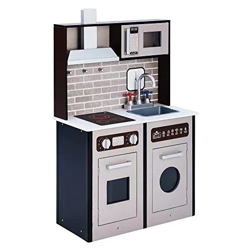 Teamson Kids - Little Chef Classic Gioca Cucina - Espresso / Nero TD-12968D