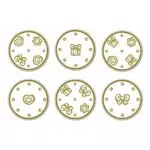 THUN Set 6 sottobicchieri in Sughero Gold Icons