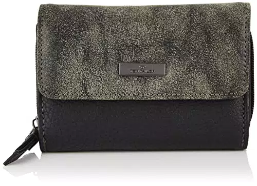 TOM TAILOR Elin, Portafogli Donna, Nero, 14x4x10