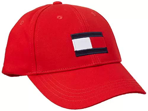 Tommy Hilfiger Big Flag cap Cappellino da Baseball, Deep Crimson