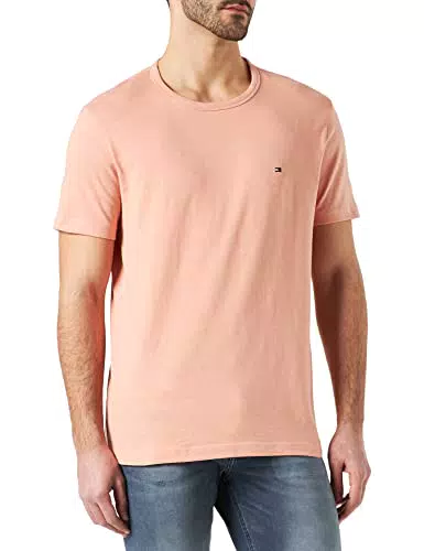 Tommy Hilfiger Cotton Linen Tee T-Shirt, Guava