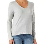Tommy Jeans Tjw Jersey Scollo a V Manica Lunga Polo