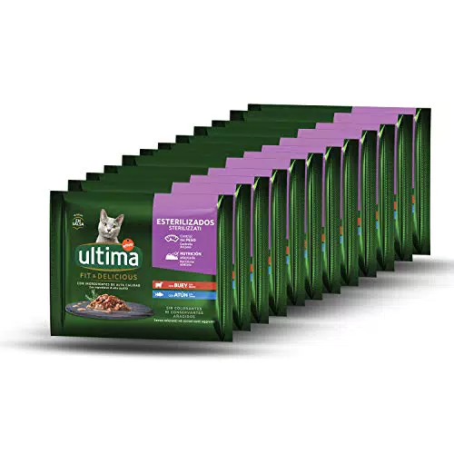 Ultima Cibo Umido Per Gatti Con Manzo E Tonno- 4 X 85Gr X 12 - 4080 g
