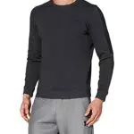 Under Armour Microthread Fleece Crew, Felpa Uomo, Nero