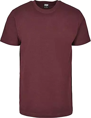 URBAN CLASSICS Maglietta Uomo Maniche Corte, T-Shirt Basic Casual in Cotone