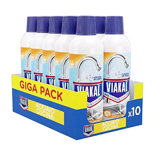Viakal Anticalcare Detersivo Liquido Acciaio Cucina