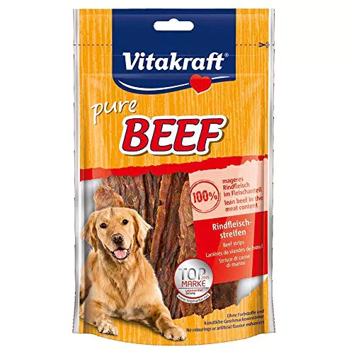 Vitakraft Snack per cani a strisce di manzo, 6x 80g