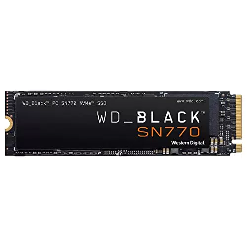 Wd_Black Sn770 1Tb Pcie Gen4 Nvme Ssd, Con Velocità Di Lettura Fino A 5