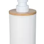WENKO Dispenser sapone Posa bianco - Dispenser sapone liquido Capacità: 0.33 l