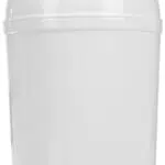 WENKO Portarifiuti con coperchio basculante Economic bianco - Bianco Capacità: 6 l