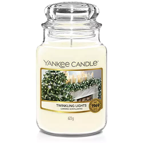 Yankee Candle Candela profumata in giara grande, Luci scintillanti