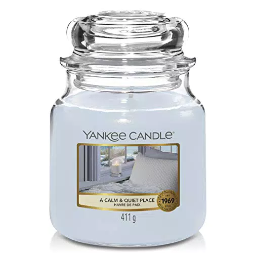 Yankee Candle Candela Profumata In Giara Media, Un Posto Calmo E Tranquillo