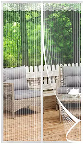 Zanzariera Tenda Magnetiche per Porte Finestre 80x220CM