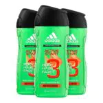 Adidas Active Start Gel Doccia Uomo, Bagnoschiuma 3 in 1 per Corpo