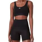 adidas Crop Bra Bustino, Nero