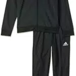 adidas M SL TR TT TS, Tuta da Ginnastica Uomo, Top:Black/White Bottom:Black/White
