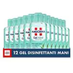 Amuchina Gel Aloe con Antibatterico, 12 Flaconi da 80 ml